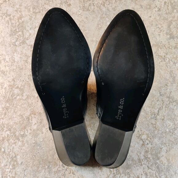 Frye and Co. Women's Size 5M Black Leather Cody Mules Heels * Barely Used * - Picture 7 of 7
